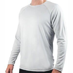 NEW KANU SURF men's size medium solid long sleeve swim UF 50+ sun guard shirt